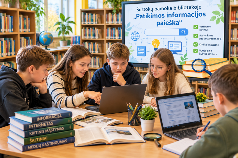 Šeštokai mokosi ieškoti patikimos informacijos